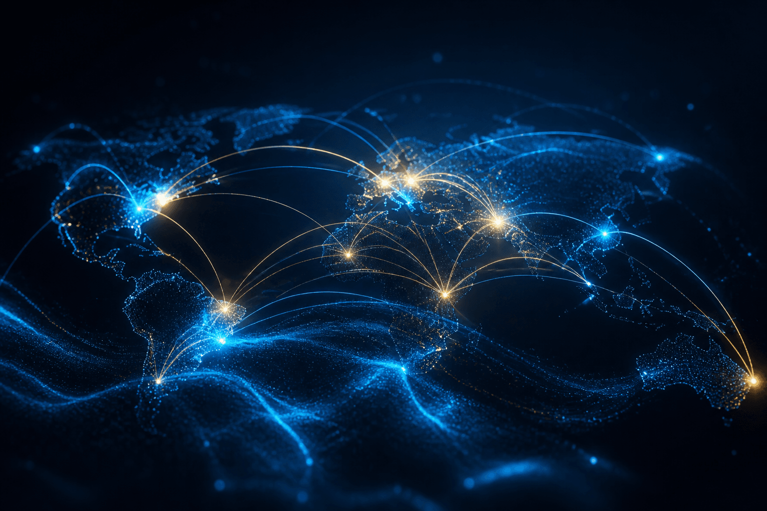 Global delivery network visualization