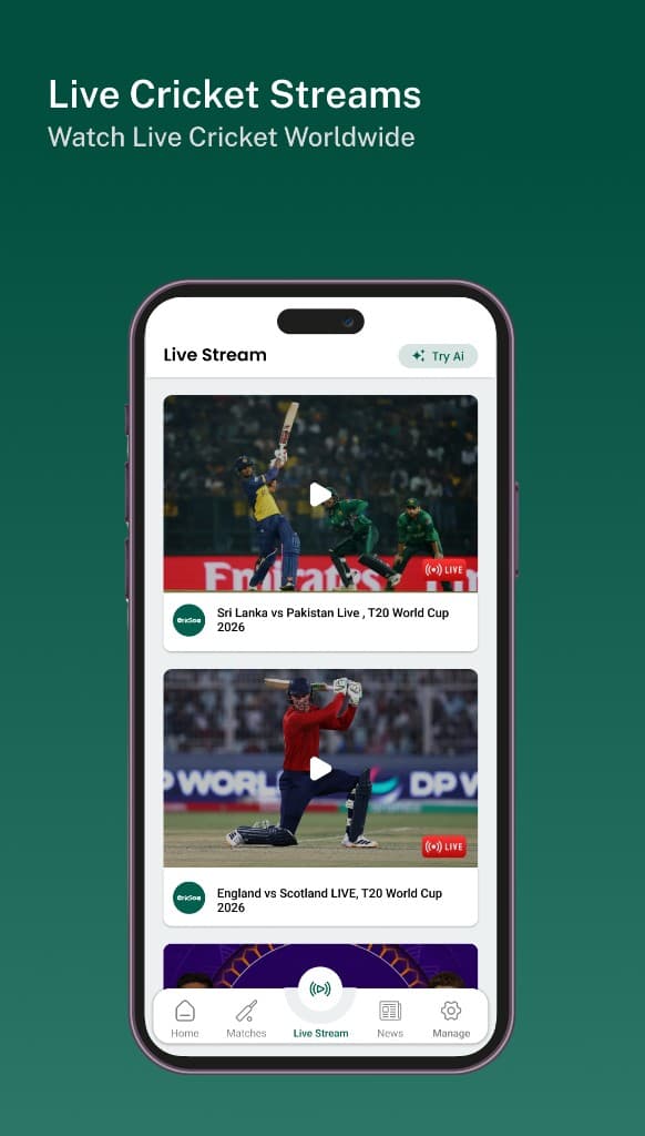 CricSea live cricket streams
