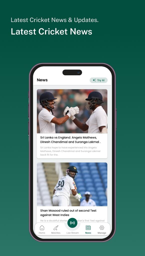 CricSea latest cricket news