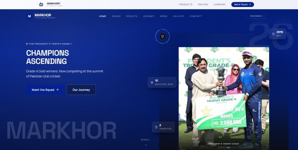Markhor cricket team